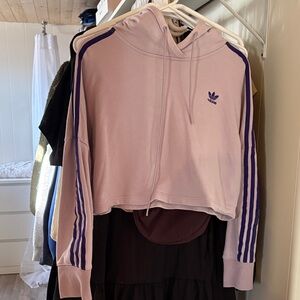 Adidas Purple and Lavender Crop Top